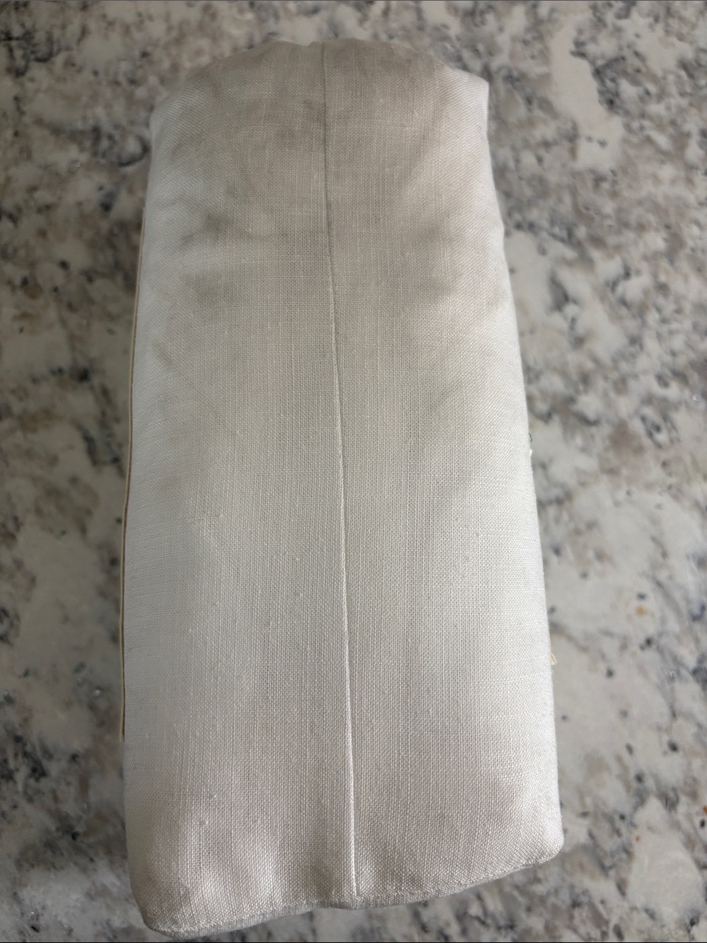 Casaluna Full Size Linen Blend Fitted Sheet - White ( Fresh White ) - Picture 4 of 4